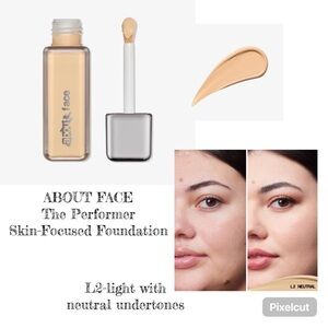 ABOUT-FACE The Performer Skin-Focused Foundation-L2 Neutral New in Box